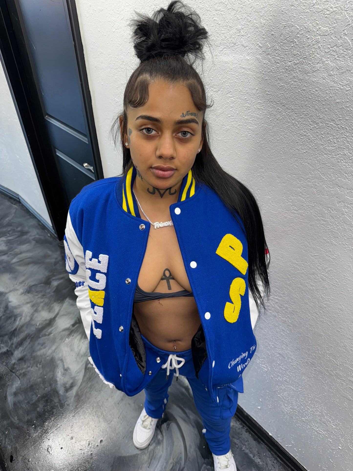 PS Smiley Varsity Coat “Royal Blue”