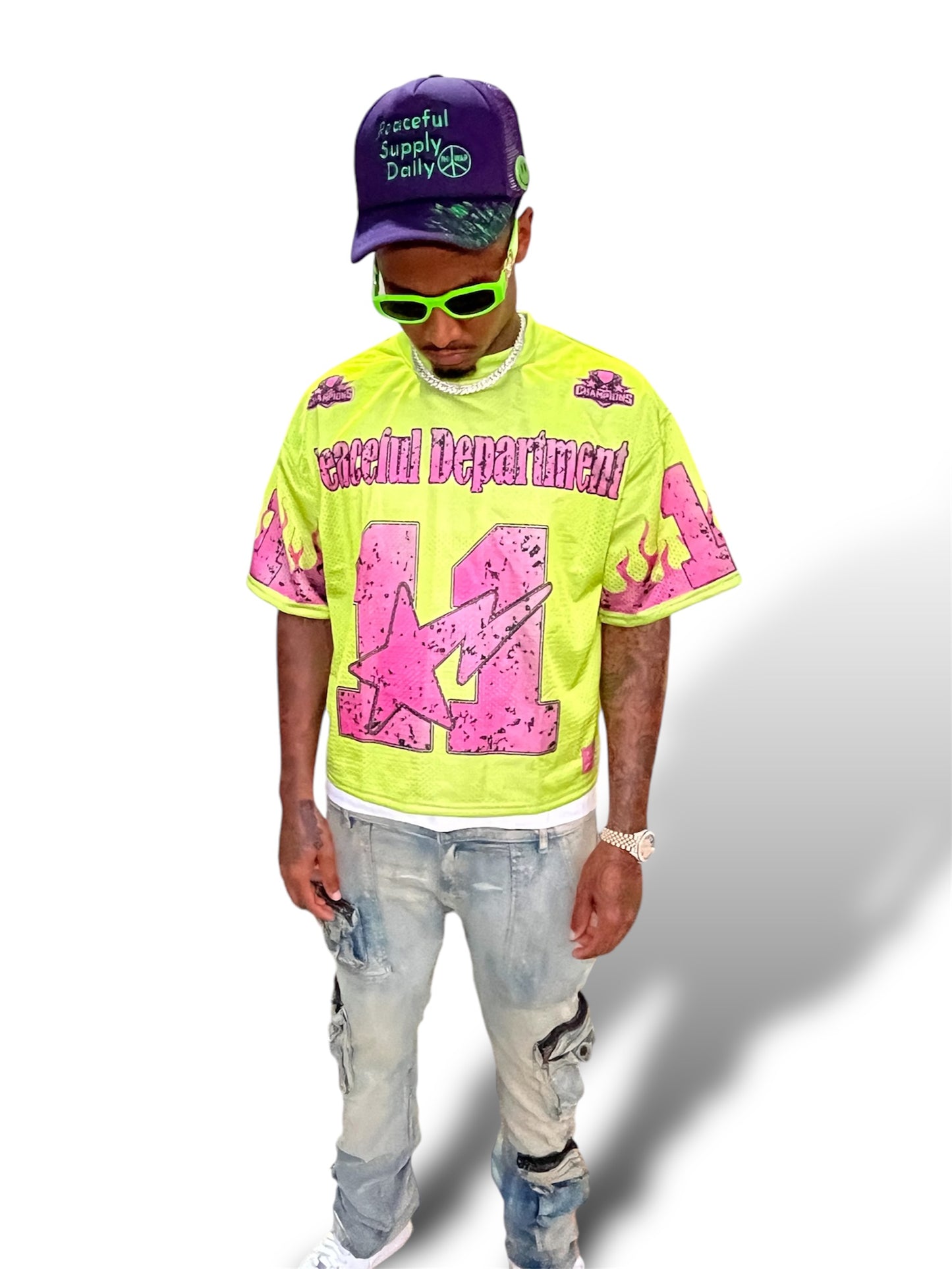 Green ‘Peaceful Department’ Jersey