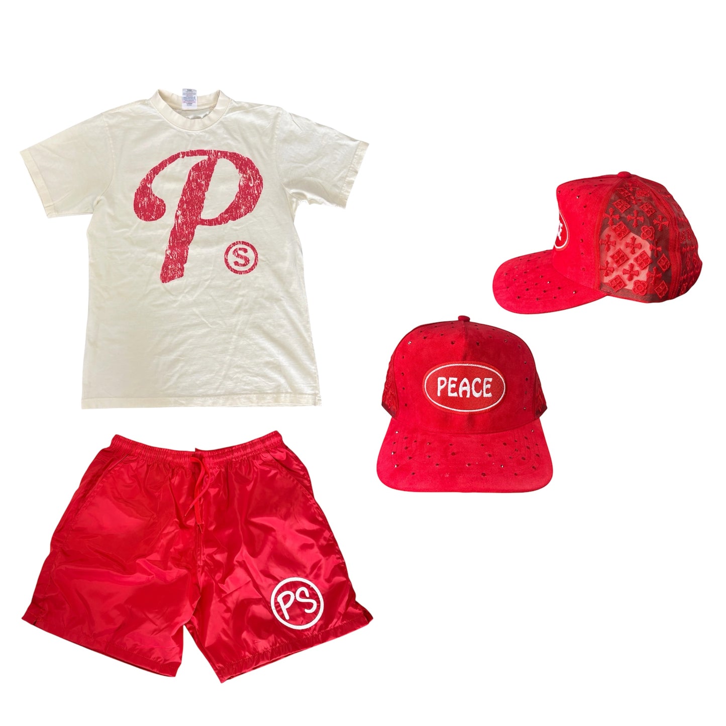 Red ‘PS’ Shorts
