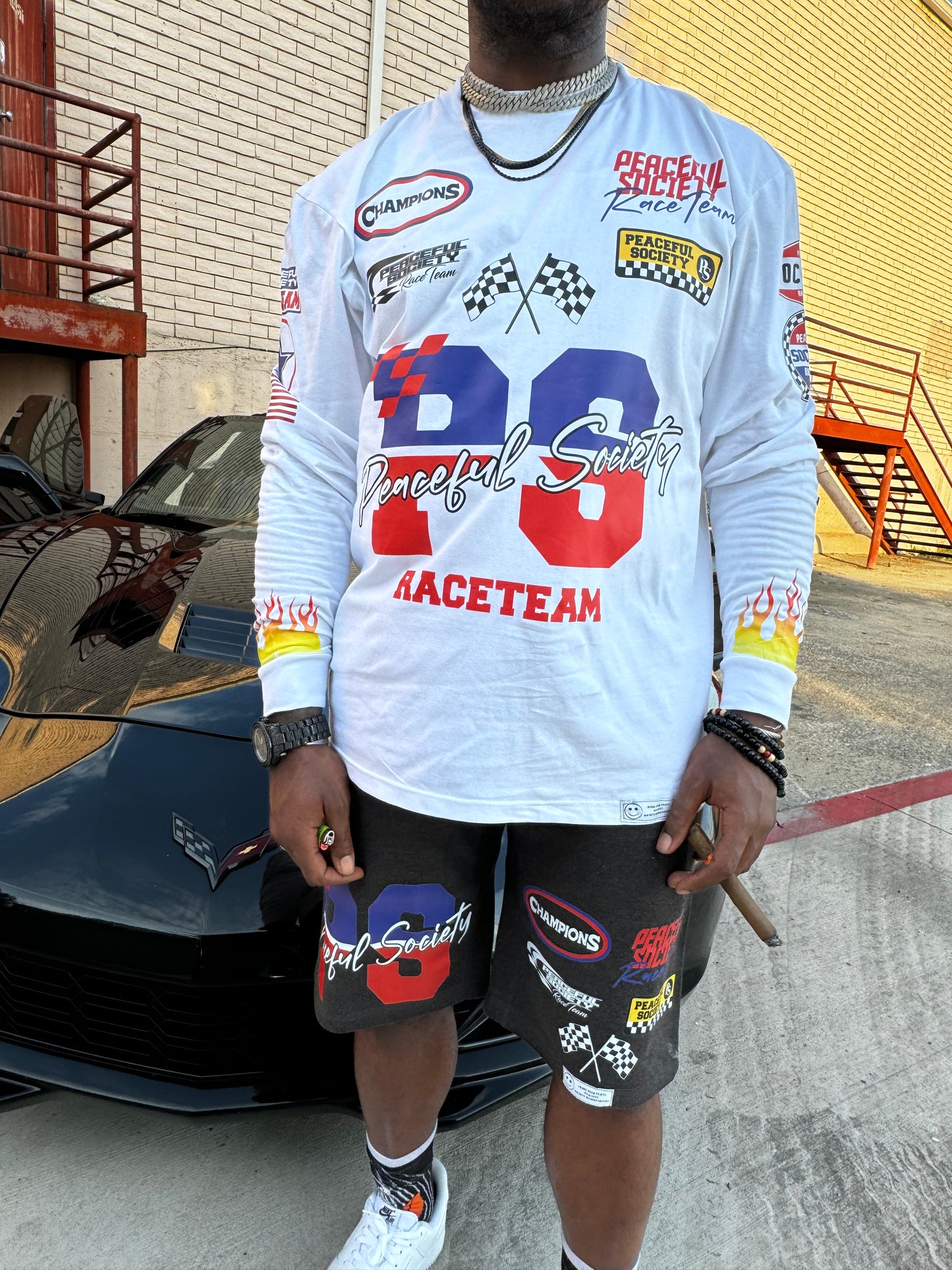 Peaceful Society “Raceteam” Longsleeve Tee