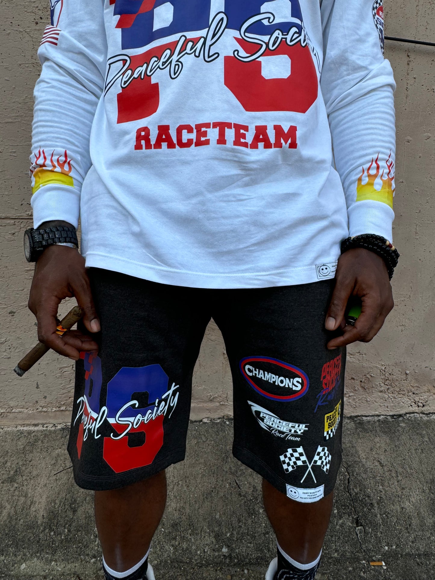 Peaceful Society “Raceteam” Shorts