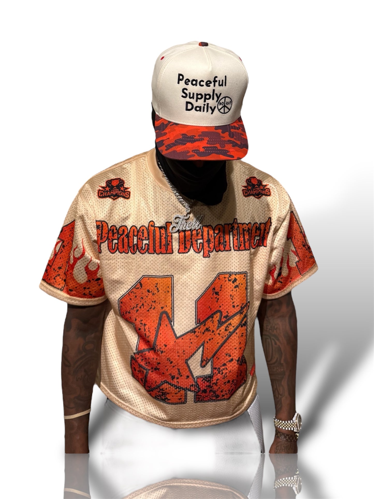 Peaceful Supply Daily Orange Camo Classical Hat
