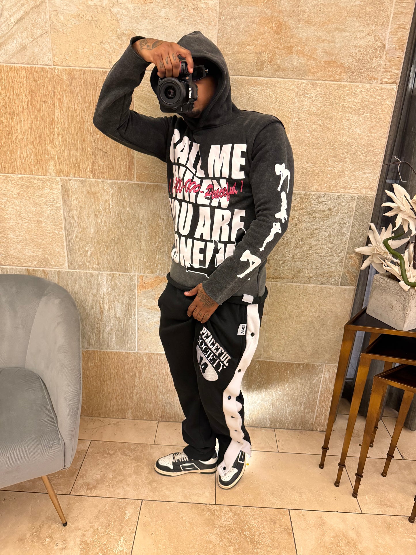 ‘New York Style’ Baggy Detachable Peaceful Society Sweats
