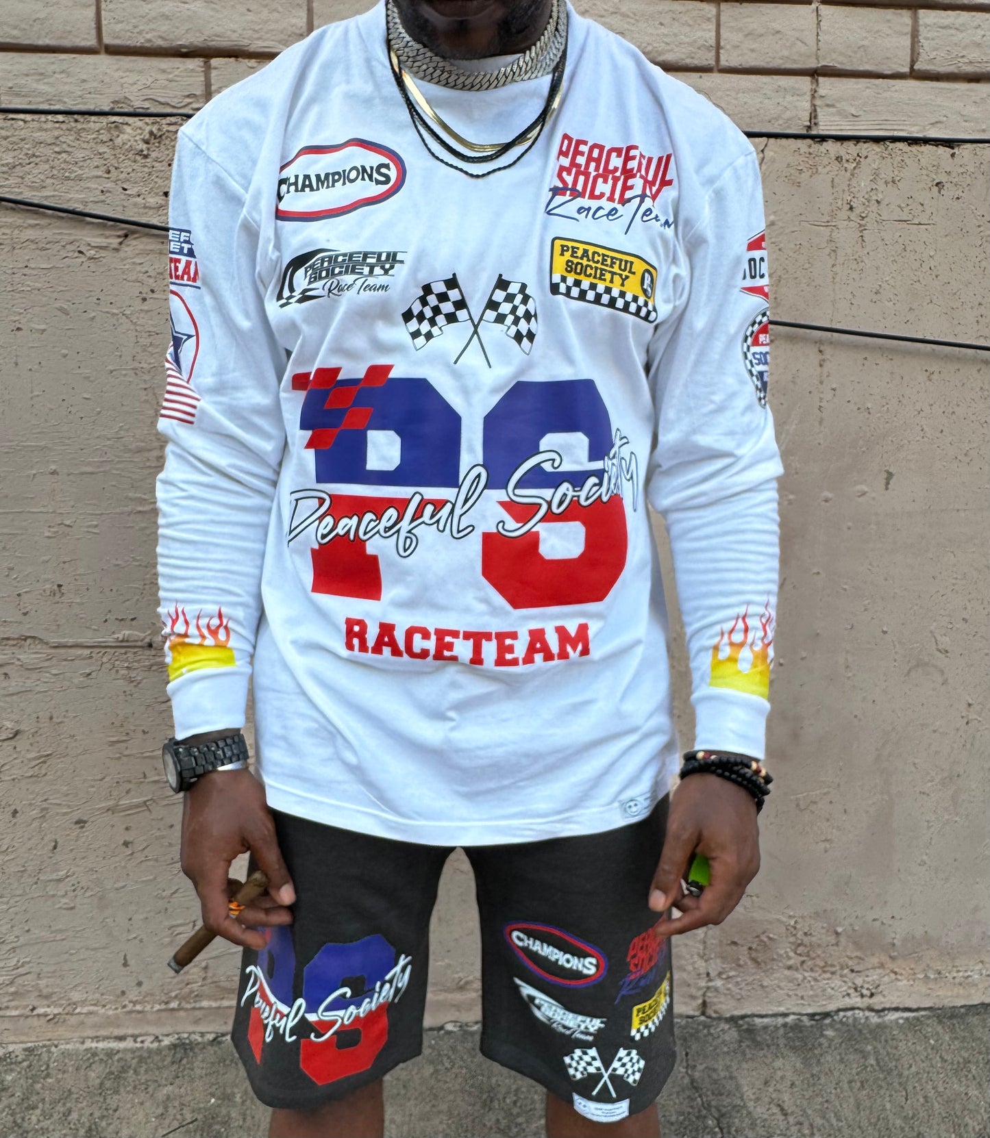 Peaceful Society “Raceteam” Shorts