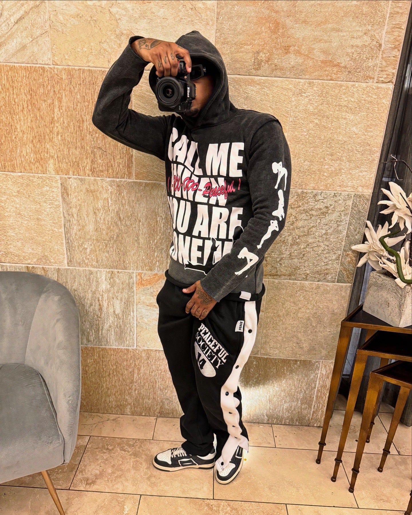‘Call Me When You’re Lonely’ Black Hoodie