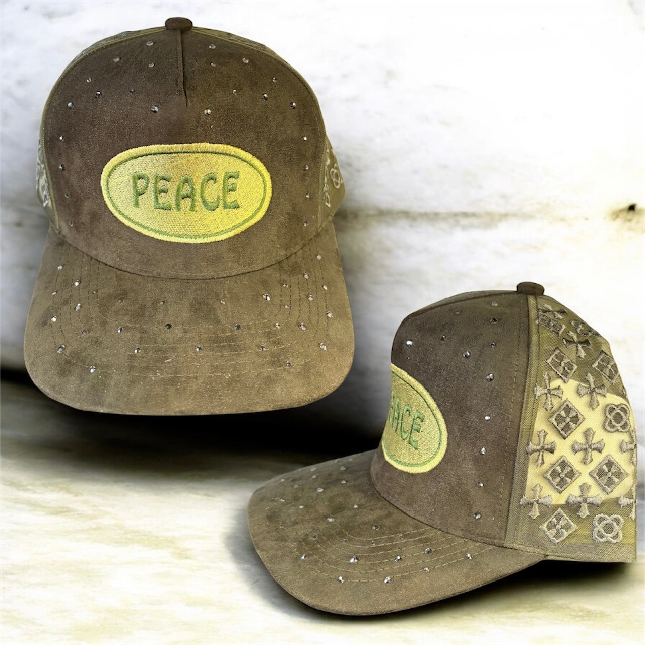 Dark Green ‘Rhinestone Chrome’ Hat