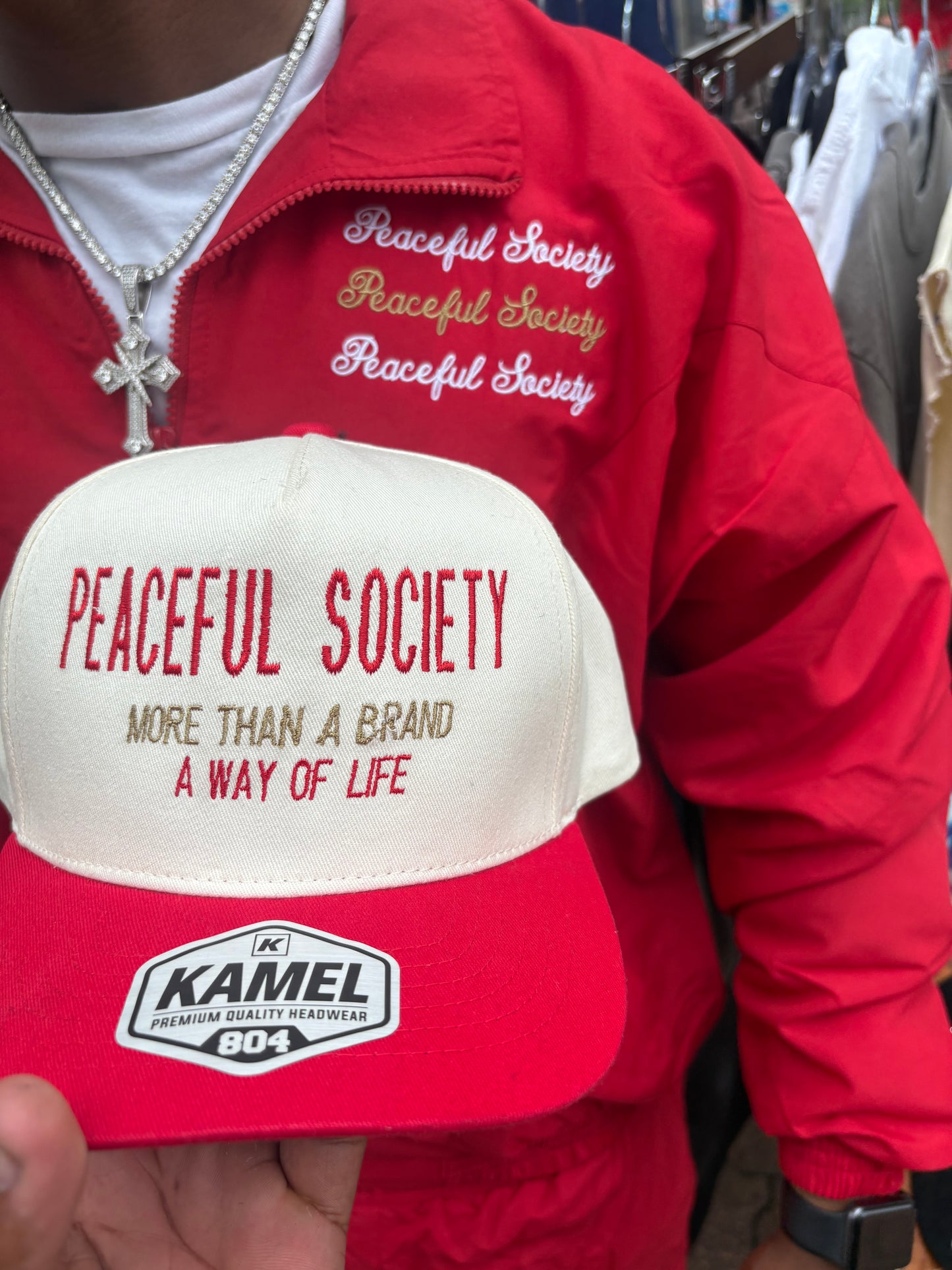 Red ‘Windbreaker’ Jacket
