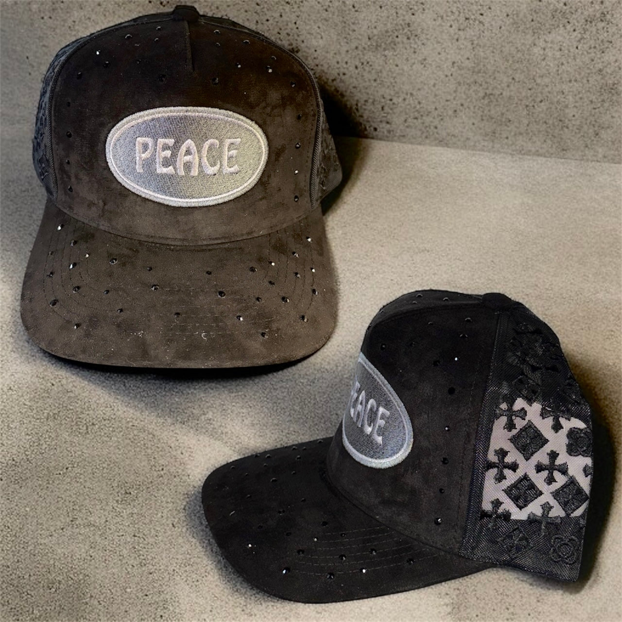 Black ‘Rhinestone Chrome’ Hat