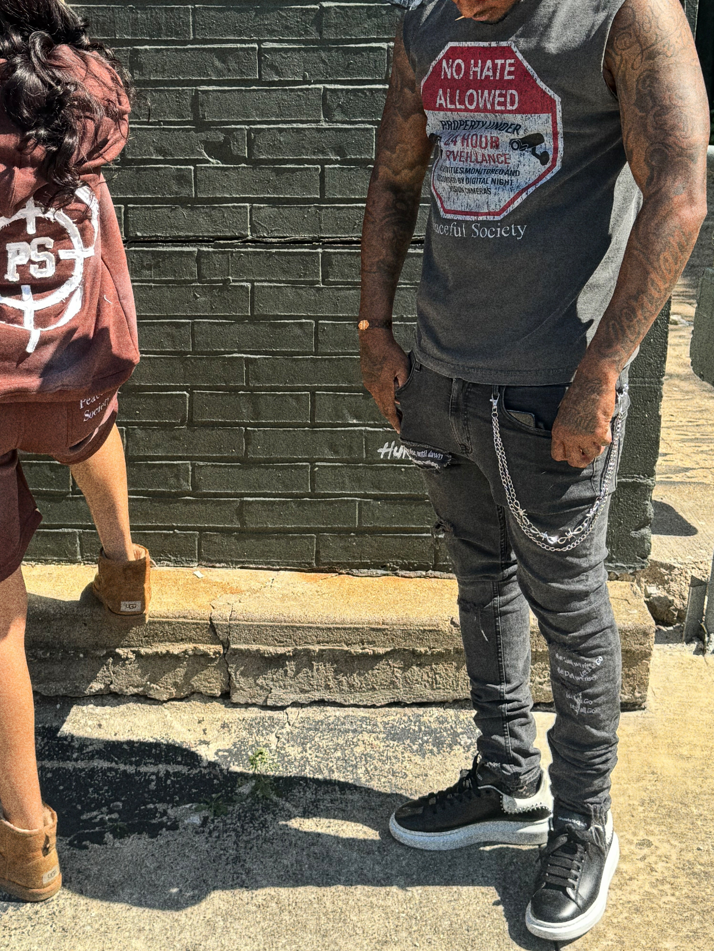 ‘No Hate Allowed’ Sleeveless T-Shirt