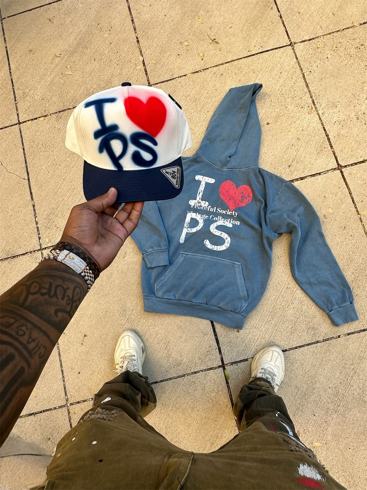 I ❤️ PS Vintage Hoodie