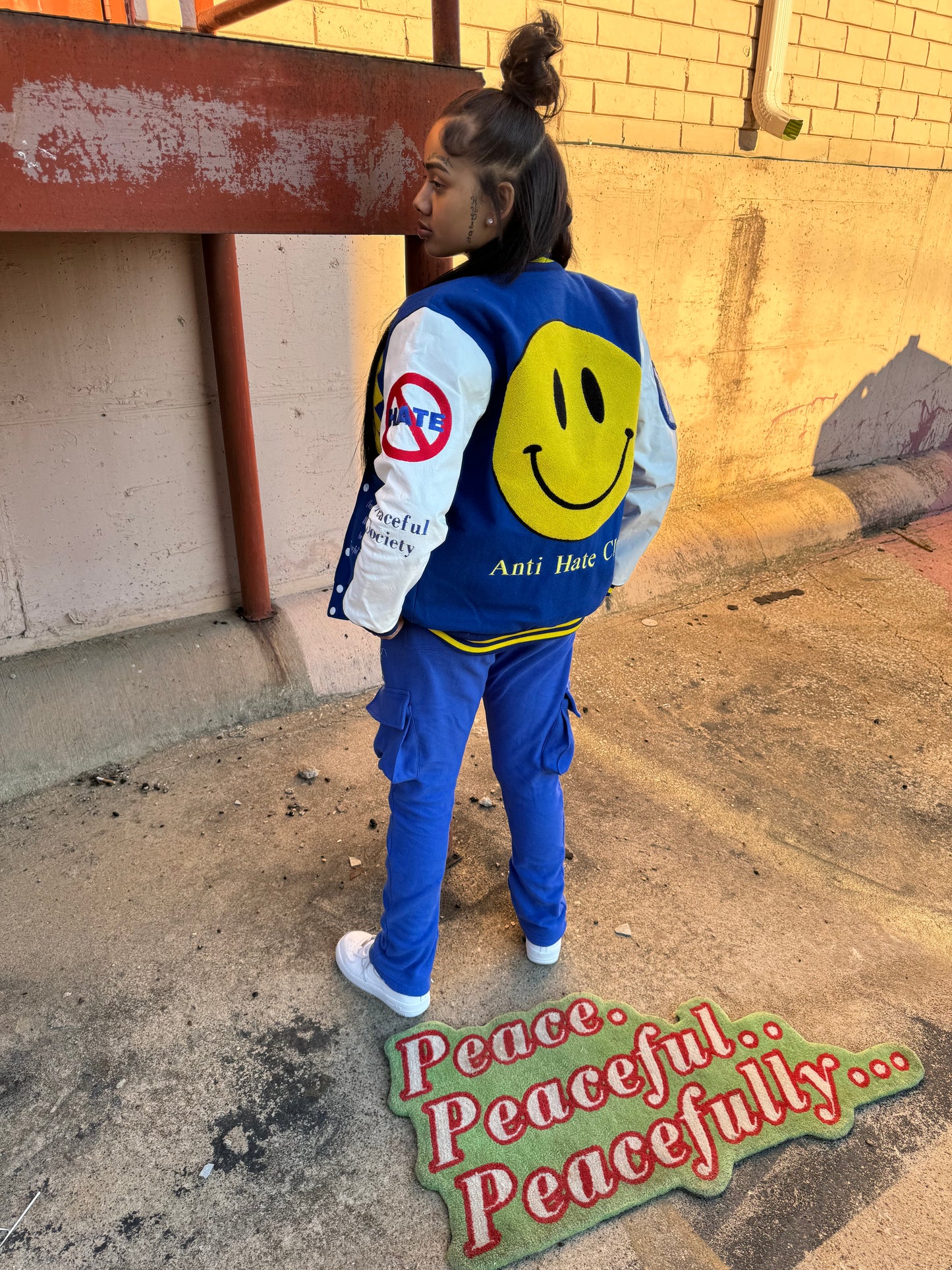 PS Smiley Varsity Coat “Royal Blue”