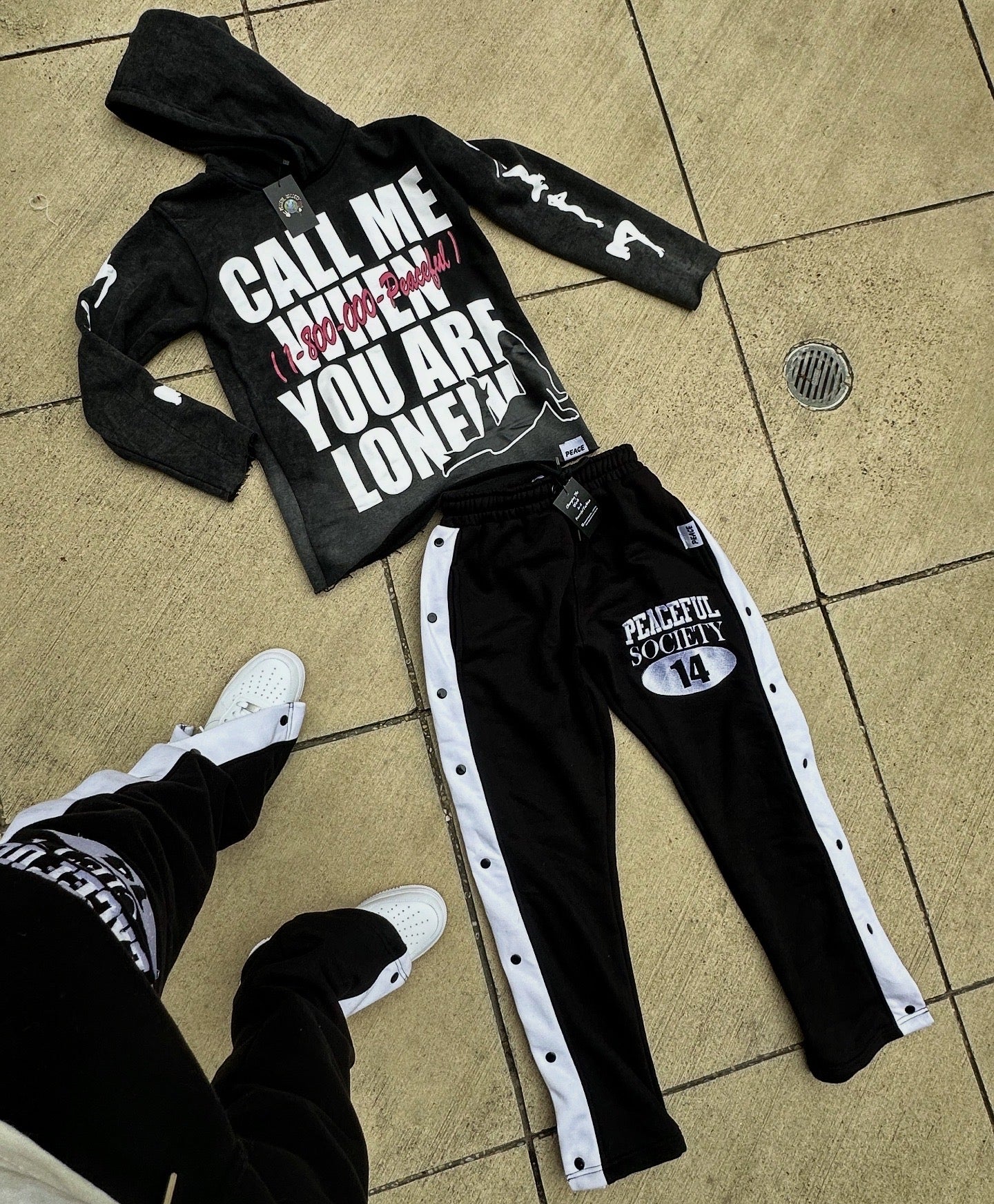‘Call Me When You’re Lonely’ Black Hoodie