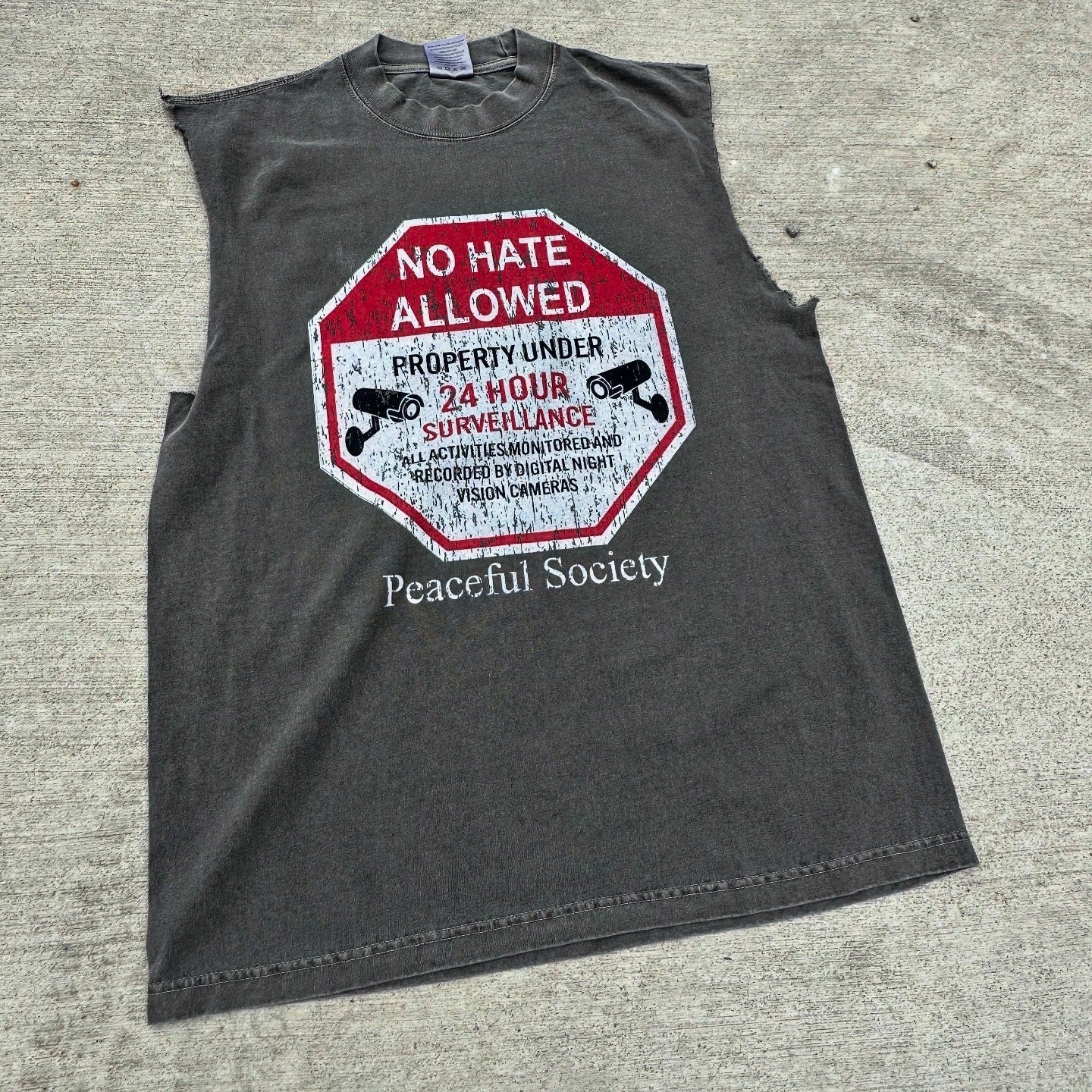 ‘No Hate Allowed’ Sleeveless T-Shirt