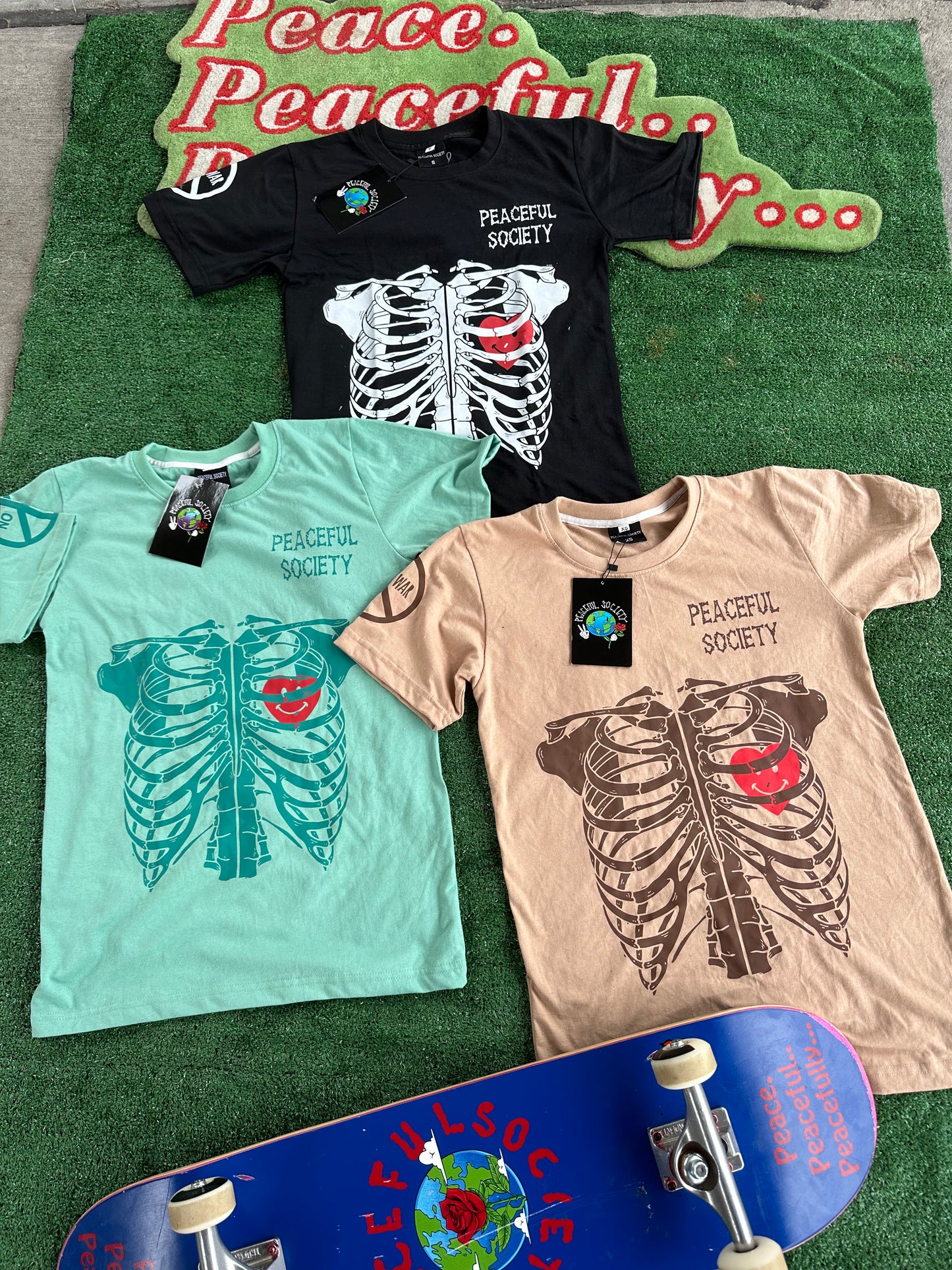 (a)Turquoise T-Shirt (Bone Edition)