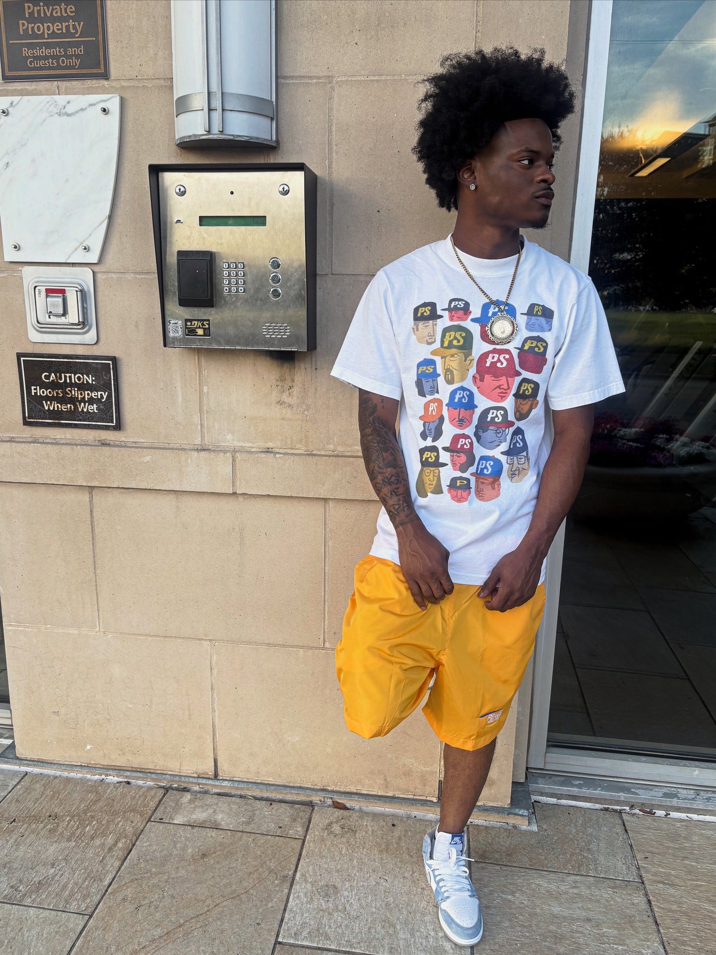 White ‘PS Fitted Hat’ T-Shirt