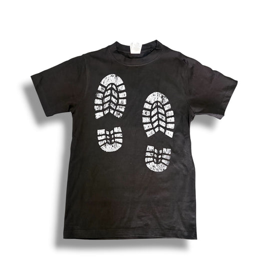 Black ‘Boot Print’ T-Shirt