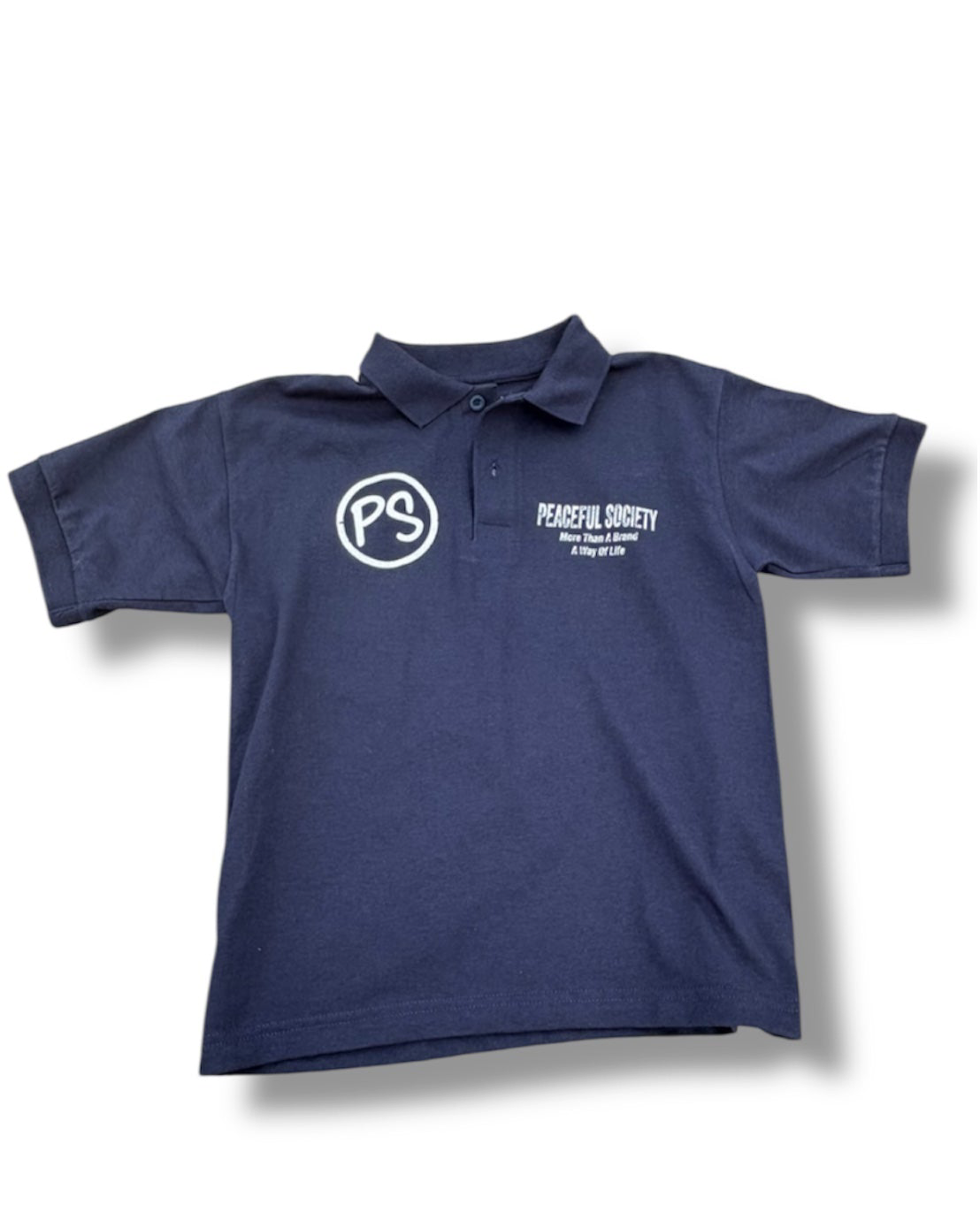 ‘PS’ Navy Blue Collar Shirt