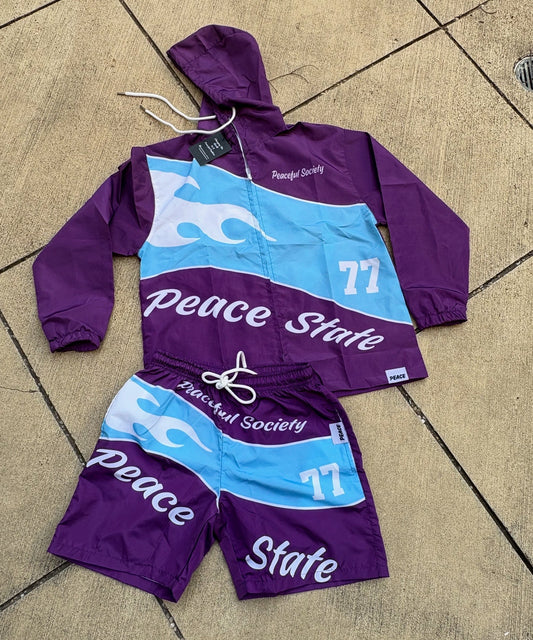 ‘Peace State’ Windbreaker Set