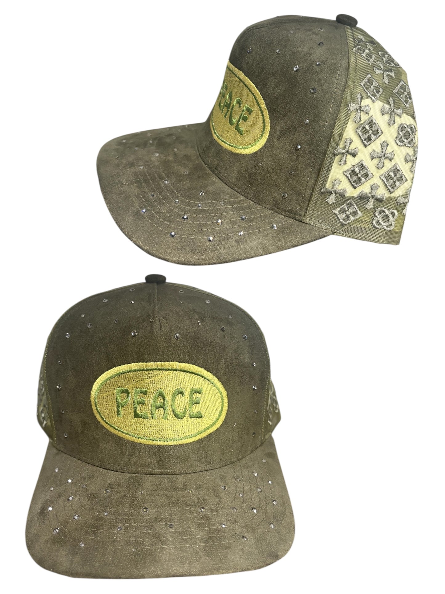 Dark Green ‘Rhinestone Chrome’ Hat
