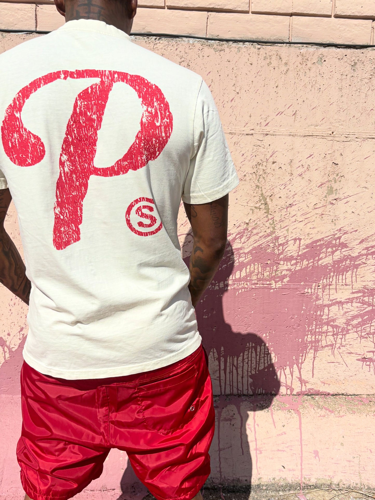 Cream ‘P’ T-Shirt