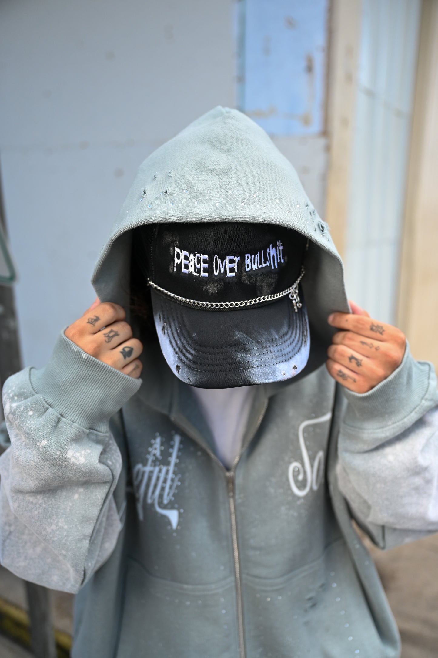 ‘Peace Over Bullshit’ Vintage Hats (2 Colors)