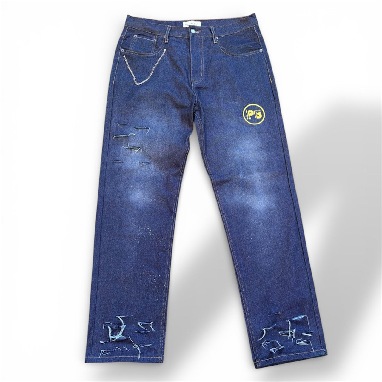 “PS” New York Denim Jeans (Custom Pocket-Chain)