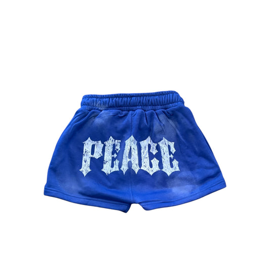 Royal Blue ‘Peace’ Summertime Shorts