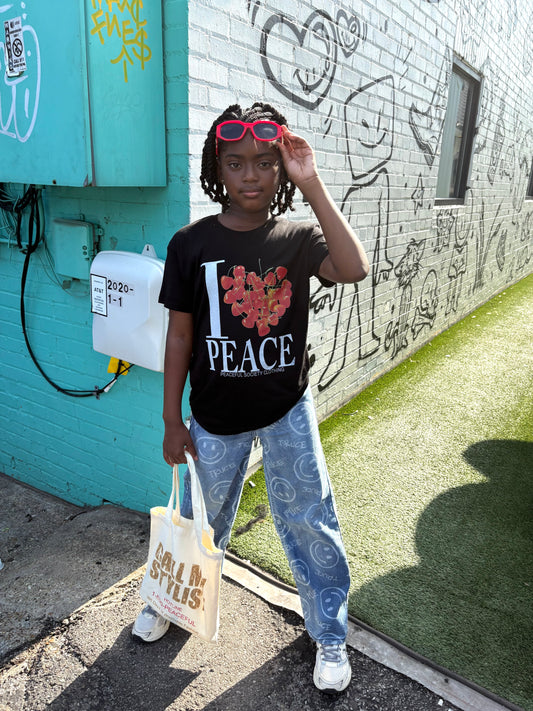 Youth Girls 'I ❤️ Peace' T-Shirt