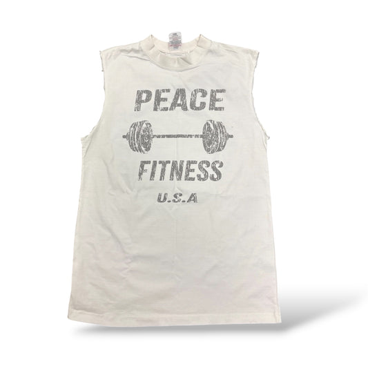 ‘Peace Fitness’ Sleeveless Workout T-Shirt