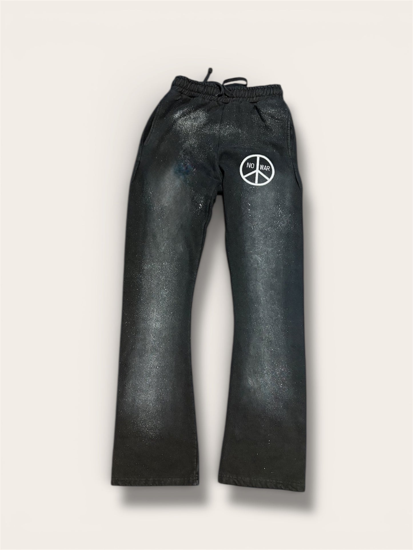 ‘No War’ Stacked Pants