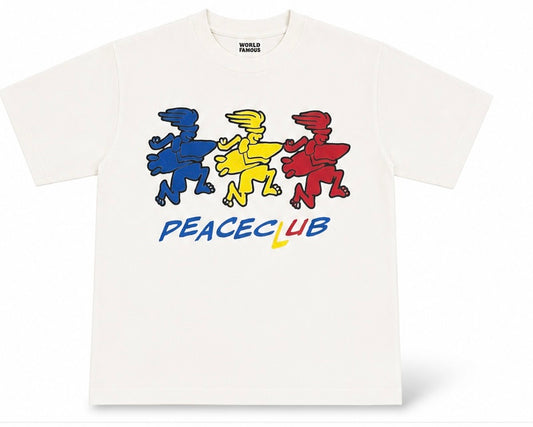 White ‘Peace club’ T-Shirt