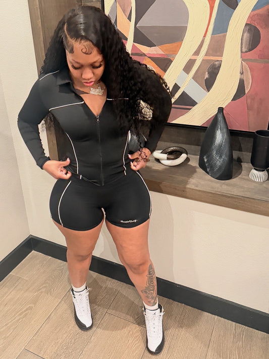 Ladies Black ‘2 piece’ Activewear Set