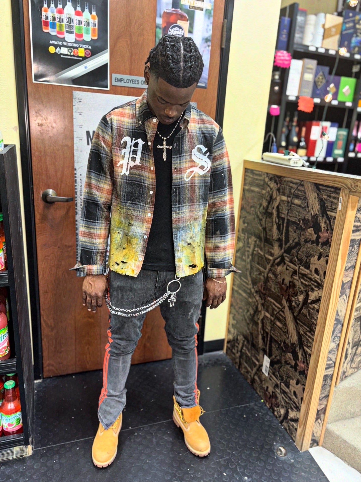 ‘PS’ Vintage Button Up