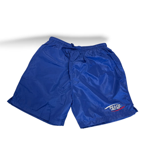 ‘Peace World-Wide’ Royal Blue Shorts