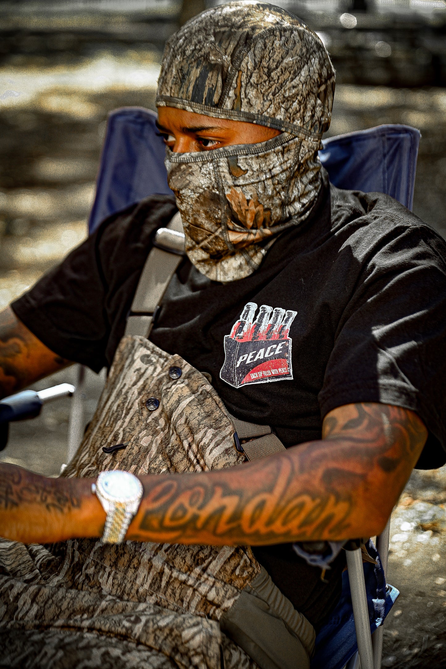 Black ‘Every Sip Filled With Peace’ T-Shirt