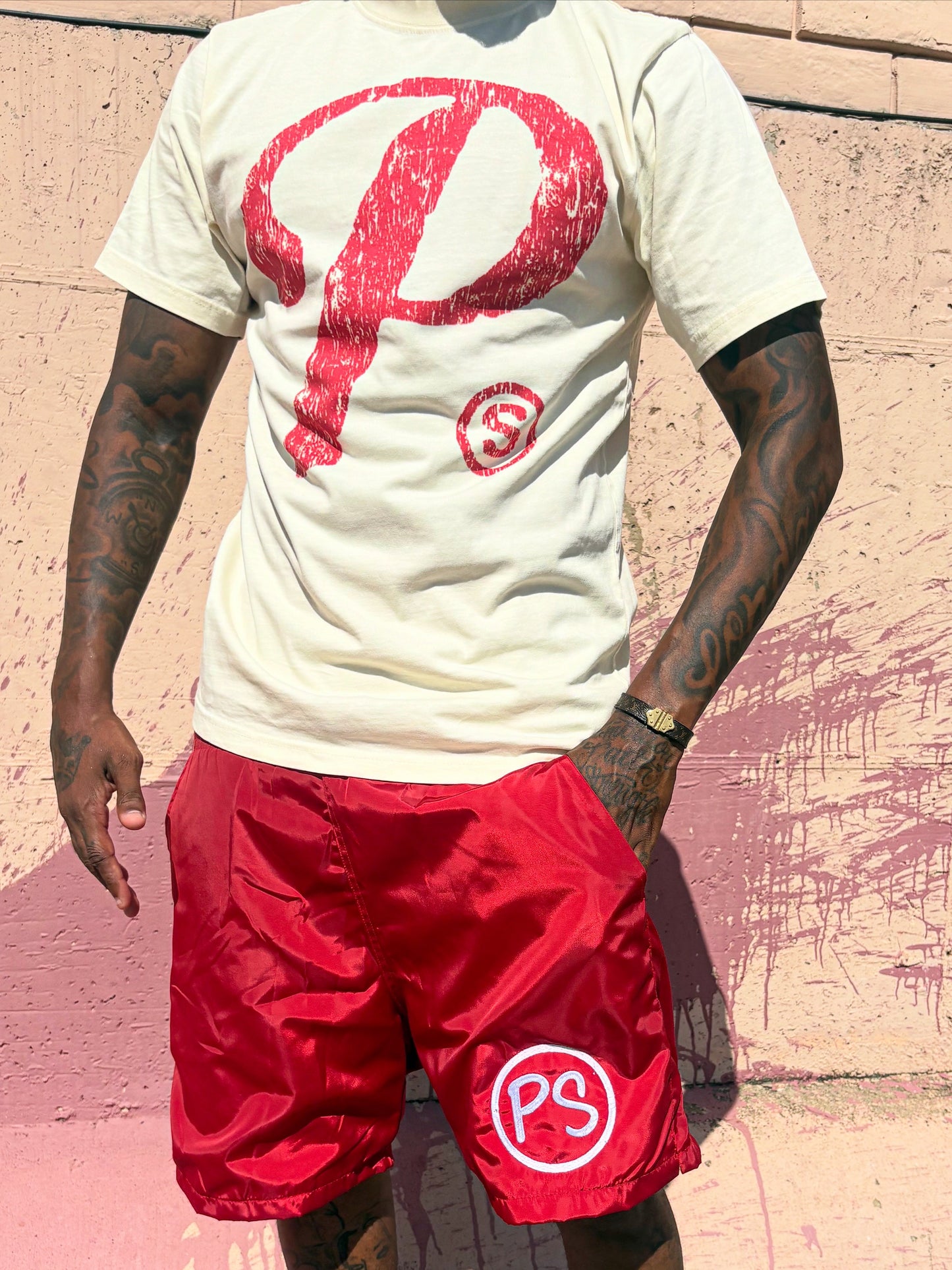 Cream ‘P’ T-Shirt