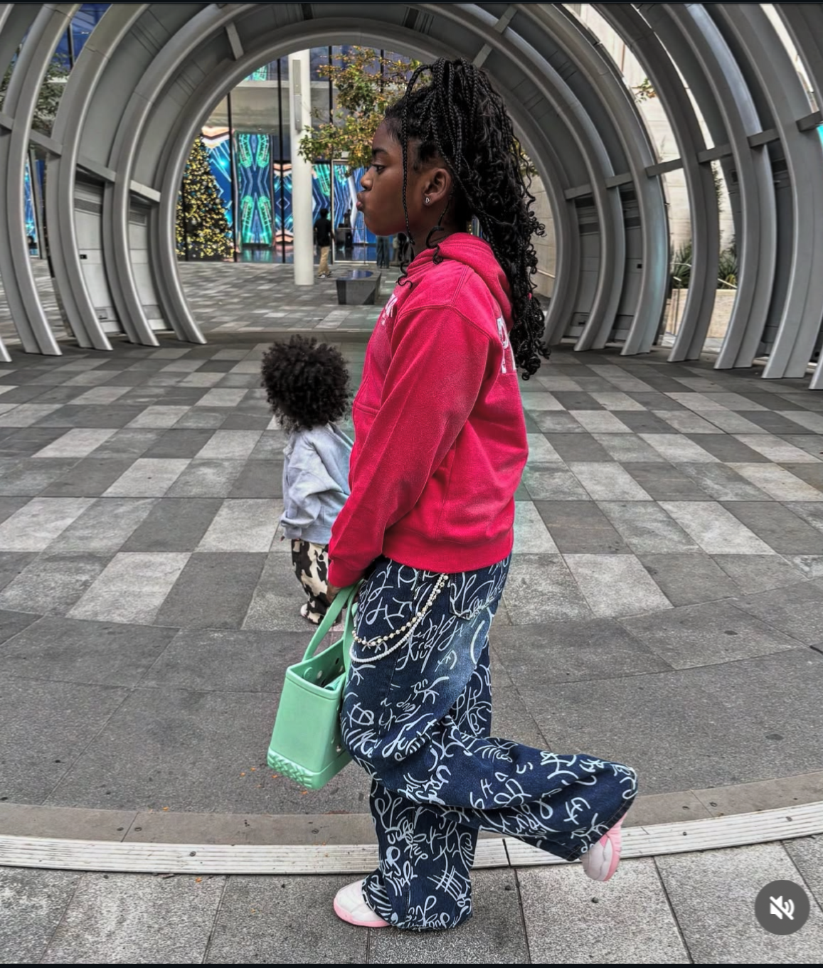 Kids/Youth Pink ‘Peaceful Society’ Zip Up Jacket