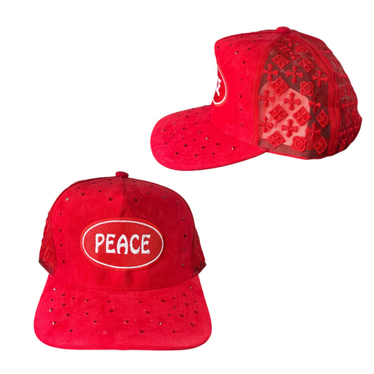 Red ‘Rhinestone Chrome’ Hat