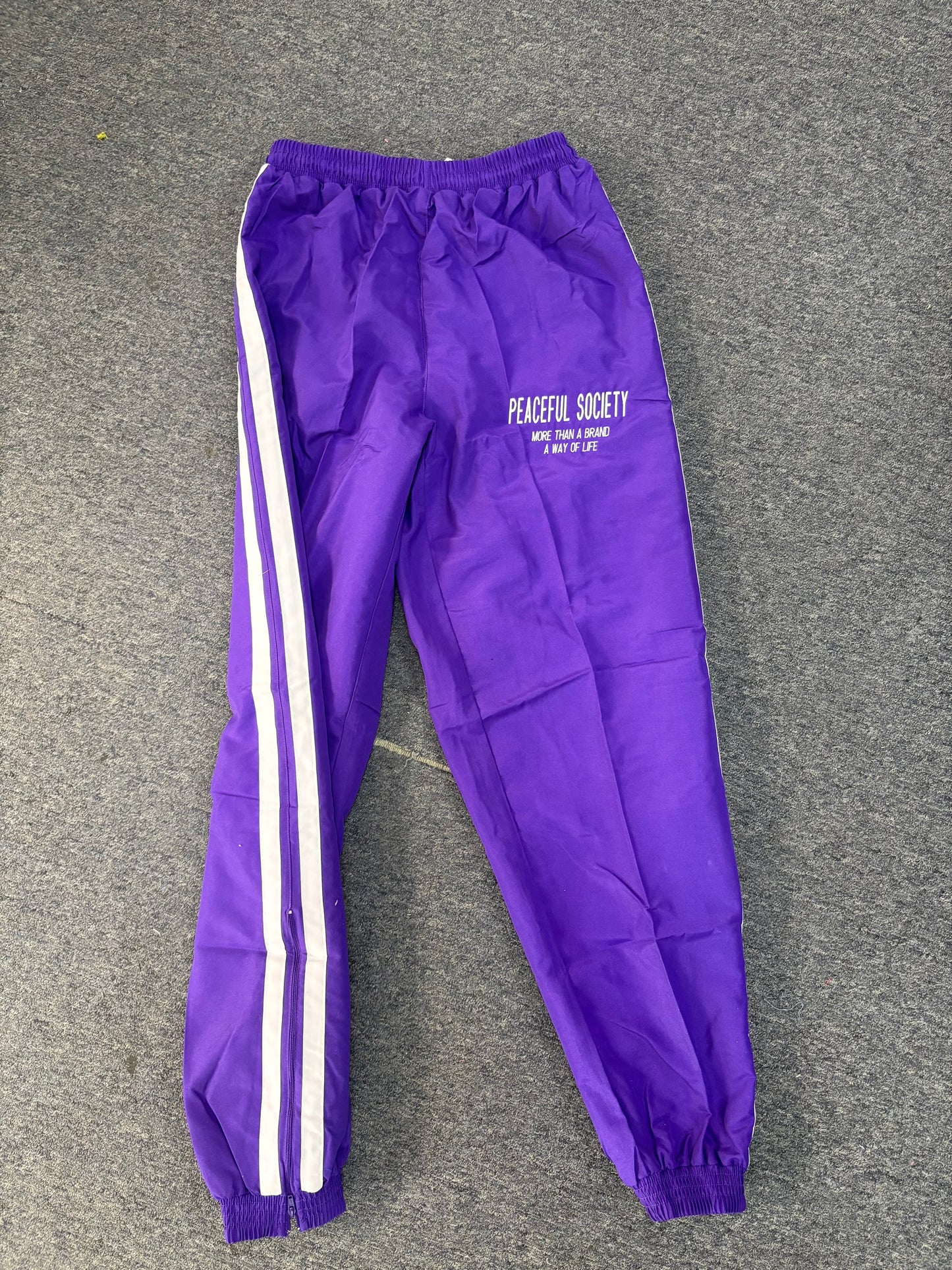Purple ‘Peaceful Society’ WindBreaker Sweats